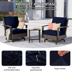 8Pcs Outdoor Cushion Covers, Elastic Patio Cushion Covers | Washable, - Image 3
