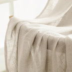 MIULEE Beige Linen Curtains 52x108 Inches 2 Panels - Image 6