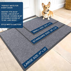 OLANLY Front Door Mat 59x34, Waterproof Heavy-Duty Indoor Outdoor Doormat | - Image 2