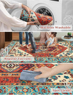 SERISSA 3x7 Washable Non Slip Boho Runner Rug - Image 3