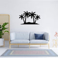 METALPLEX Palm Tree Metal Wall Art - Durable And Rust-free Indoor & Outdoor Aluminum Composite Wall Decor - Home Decor Wall Art For Living Room And Bedroom Decorations - Black (35"x23")
