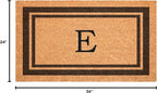 Calloway Mills 152982436E Brown Border 24" x 36" Monogram Doormat - Image 3