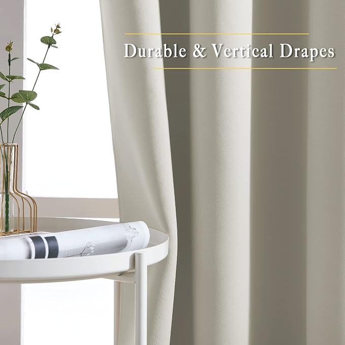 NICETOWN Room Darkening Draperies Curtain Panels - Image 5