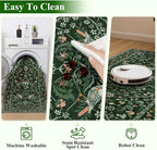 HEBE Hallway Runner Rug 2'x8', Washable Non Slip Kitchen Rug Runner | Soft Boho - Image 4