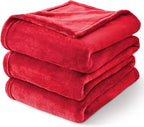 BEDELITE Fleece Blanket Soft Plush King Size Bed Blanket Red 108"x90" | Ultra - Image 7