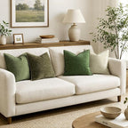 MIULEE Decorative Couch Throw Pillow Covers 20x20 Inch Olive Green 2 Pack | - Image 5