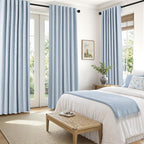 Topfinel Light Blue Linen Curtains 84 Inches Long - Image 7