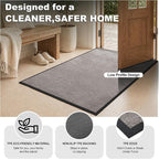 Super Absorbent Front Door Mat, 29.5" x 17", Non-Slip Washable Indoor Doormats - Image 6