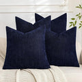 Set of 4 Soft Textured Decorative Throw Pillow Covers 18x18 Inch Cozy Farmhouse by Cozoomy