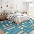 cotiled Boho 8x10 Area Rugs for Living Room: Large Moroccan Washable Rug | - Image 3