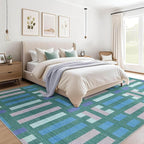 cotiled Boho 10x12 Area Rug for Living Room: Large Moroccan Washable Rug | - Image 4