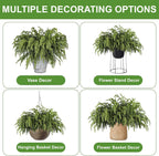 Artgar 100 Pcs Pine Branches - 18 Inch Artificial Green Pine Stem - Real Touch Christmas Greenery Pines Branches for DIY Flower Arrangement Home Indoor Christmas Decor
