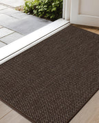 Color&Geometry Front Door Mat Indoor 21"x31", Rugs for Entryway Non Slip Washable Absorbent Low-Profile Inside, Entry Rug Door Mat Indoor Entrance, Brown (Fold)