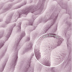 Exclusivo Mezcla Striped King Size Fleece Blanket - Image 5