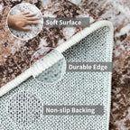 2x6 Washable Runner Rugs for Hallway: Easy-to-Clean Abstract Runners for - Image 5