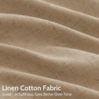 Sand Beige Linen Curtains for Living Room 100 Inches Long Simple Modern Light - Image 4