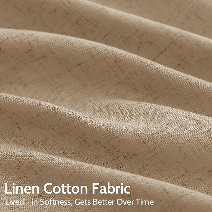 Sand Beige Curtains 102 Inches Long - Image 4