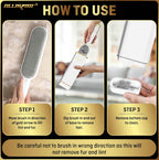 Lint Brush, Pet Hair Remover, Lint Remover for Clothes, Sofa, Carpets, Car Seats. Cat Hair Remover. Dog Hair Remover Laundry. Double-Sided. Reusable. Self-Cleaning Base. ALLISTAR (Snow Peak White)