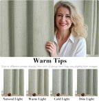 H.VERSAILTEX Linen Curtains 100% Blackout Curtains - Image 5