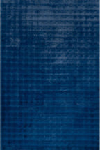 nuLOOM Jeni Checkered 3'9" x 6' Machine Washable Area Rug for Living Room Bedroom Dining Room Kitchen, Navy