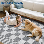GarveeHome 2x10 Checkered Kitchen Runner Rug - Image 9