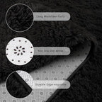 Chicrug Soft Runner Rug for Bedroom Living Room Plush Fluffy Rugs 5x7 | Shag - Image 6