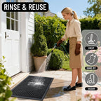 OLANLY Front Door Mat Outside Entrance 33x21, Waterproof Heavy-Duty Doormat | - Image 8