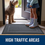 OLANLY Front Door Mat Outside 47x23, All-Season Heavy-Duty Rubber Doormat | - Image 6