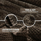 Exclusivo Mezcla Large Waffle Fleece Throw Blanket - Image 5