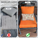 Sqodok Outdoor Cushion Covers 21x19 inch, Wicker Chair - Image 8