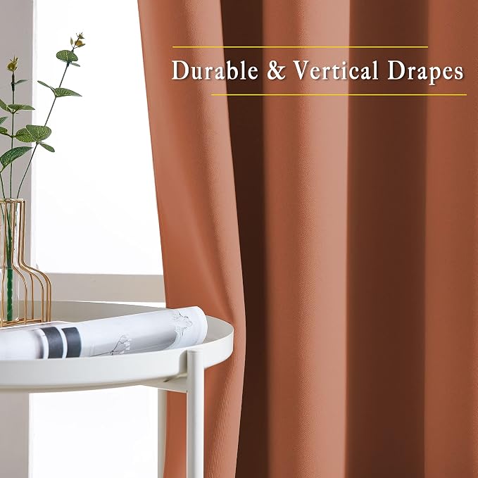 NICETOWN Blackout Window Curtains 72 inches Long, Thermal Insulated Grommet - Image 3
