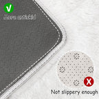 White Rug for Living Room 5x8ft Fluffy Area Rug Mat Bedside Throw Rug for - Image 3