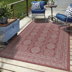 Keen Home Design Terrace Outdoor Throw Rug - 3x5 Washable Indoor/Outdoor Rug for Patio, Kitchen, Balcony, Beach, Garden, Deck and Porch, Size: 3'x5'