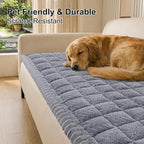Smiry Couch Cover for Dogs, Non Slip Fuzzy Pet Sofa Arm Covers Washable | Sofa - Image 2
