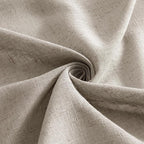 MIULEE Burlywood Birch Linen Curtains 52x63 Inch Long 2 Panels - Image 8