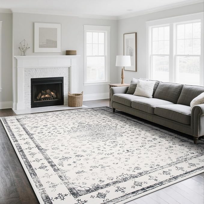8x10 Washable Area Rugs for Living Room, Dining Room by Srugn