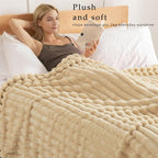 Exclusivo Mezcla Striped Queen Size Fleece Blanket - Image 2