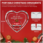 Teezwonder Mr & Mrs Gifts - Christmas Ornaments 2024, Wedding & Engagement Gifts for Couples - Glass Ornaments