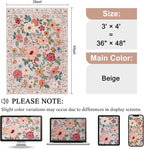 DUKINO 3x4 Area Rug, Floral Washable Rug - Image 2