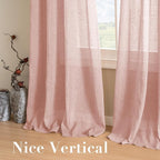 H.VERSAILTEX Linen Curtains Flax Linen Blended Curtain Panels - Image 7