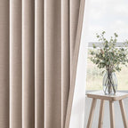 Topfinel Linen Blackout Curtains 86 Inches Long 2 Panels - Image 5