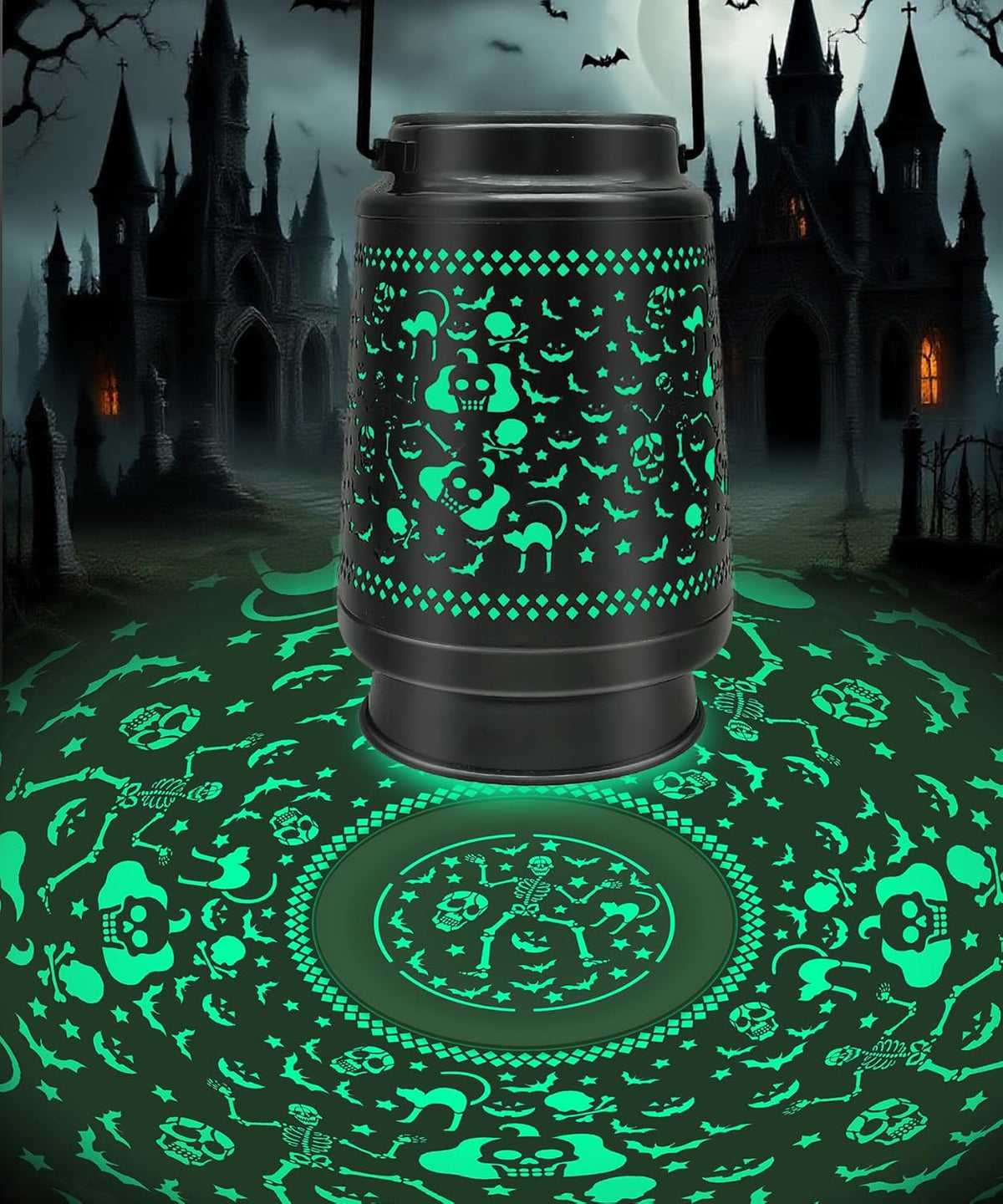 Solar Lanterns Outdoor Waterproof Halloween Decorations Scary Skeleton Lights for Garden, Patio, Yard, Lawn Porch Halloween Decor Hanging Solar Lights Unique Gifts for Outdoor Decor