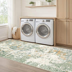 LOONGRUG Runner Rug 2x6 Washable Non-Slip Kitchen Neutral Modern Rug | Abstract - Image 7