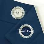 Navy Blue Blackout Curtains 34 x 63 Inch Length/Set of 2 Curtain Panels/Thermal - Image 6