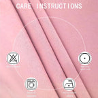 Pink Blackout Curtains 34 x 54 Inch Length/Set of 2 Curtain Panels/Thermal - Image 4