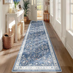 Yamaziot 2x6 Washable Hallway Runner Rug Non Slip Floral Carpet, Stain Resistant by Yamaziot