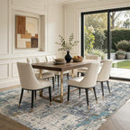 DMOYEST Area Rug Living Room Rugs 10x12 Washable Abstract Carpet | Neutral - Image 4