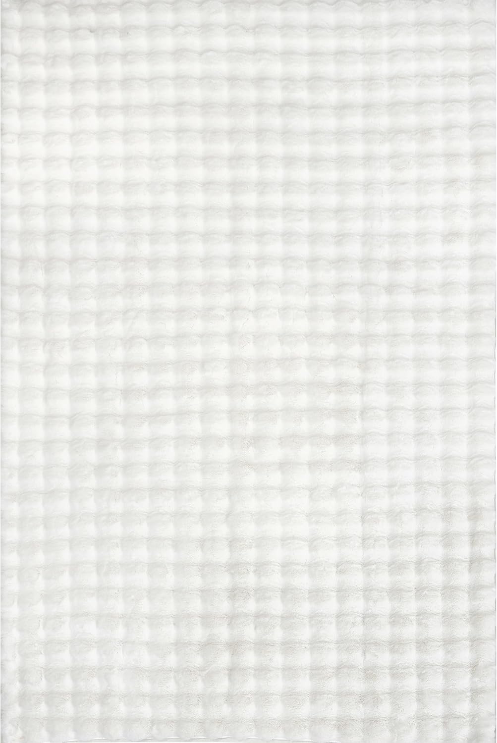 nuLOOM Jeni Checkered 6 Round Machine Washable Area Rug for Living Room Bedroom Dining Room Kitchen, Off White
