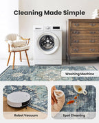 AMADA HOMEFURNISHING 2x3 Washable Area Rug, Low-Profile Entryway Rug - Image 5