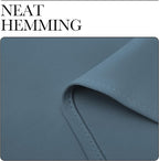 NICETOWN Kitchen Curtains, Short Blackout Drapes, Smoky Blue, 34 in x 45 in - Image 6